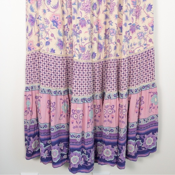 Spell & The Gypsy Portobello Road Lavender Floral Maxi Dress - Picture 11 of 13